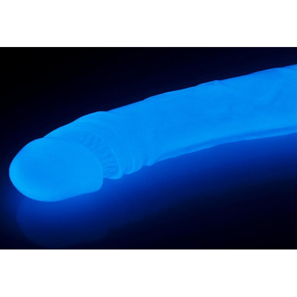 Dildo duplo fosforescente de Lumino 37 x 3,5cm