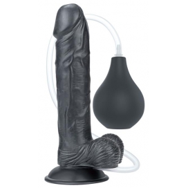 Squirting Squirt Abspritzdildo 18 x 4.5cm Schwarz