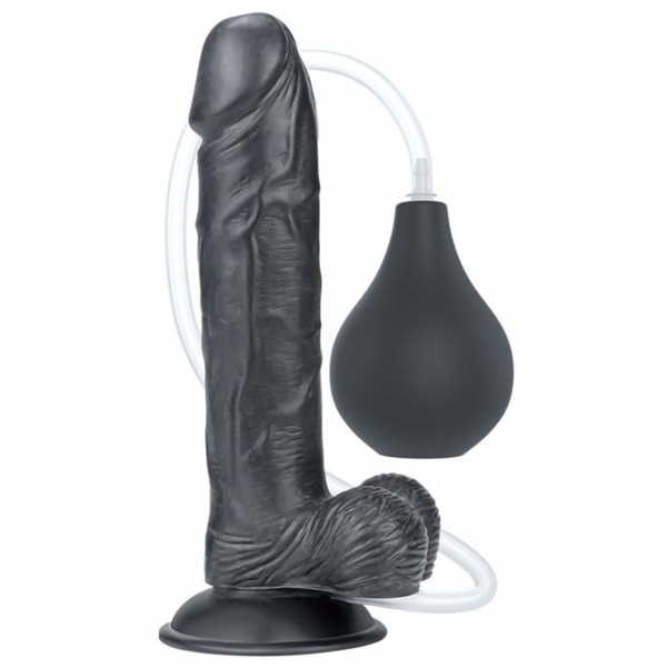 Spuit Dildo 18 x 4.5cm Zwart