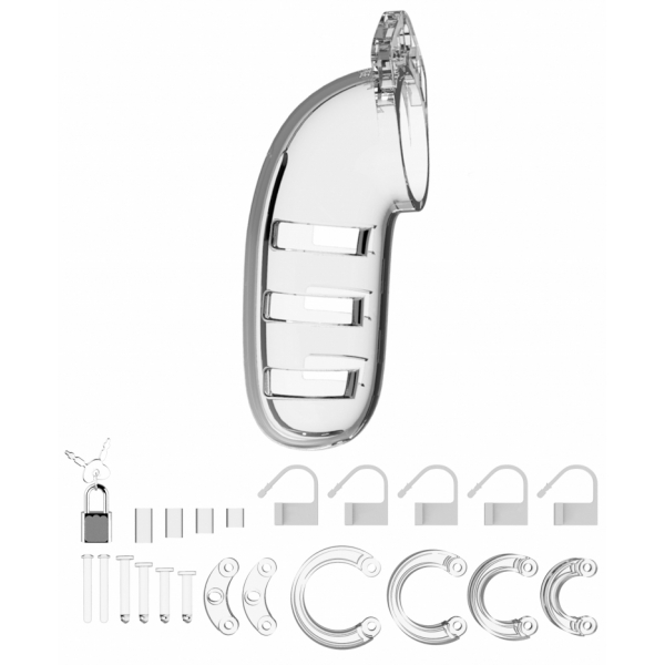 ManCage Chastity Cage Model 06 14 x 4.5cm Clear