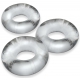 Conjunto de 3 galos gordos Willy Clear Cockrings