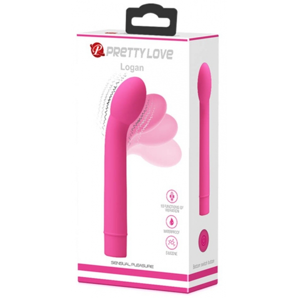 Vibro G-Spot Logan Pretty Love 16 x 3cm Rosa