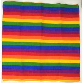 Rainbow Scarf 52 x 52cm