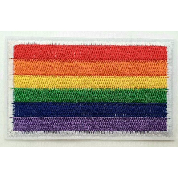 Regenboog iron-on patch 5.5 x 8.5cm