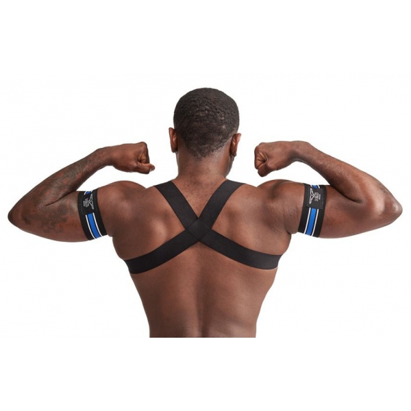 Imbracatura elastica X-Back nero-blu