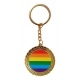Porte-Clé Médaille Rainbow Doré