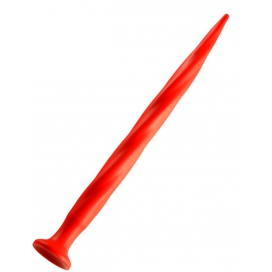 Consolador de gusano largo N°1 - 39 x 3cm Rojo
