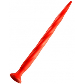 Gode long Stretch Worm N°3 - 48 x 3.7cm Rouge