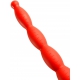 Gode long Stretch Worm N°4 - 50 x 5.2cm Rouge