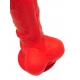 Dildo in silicone elastico N°2 - 17 x 4,3 cm rosso