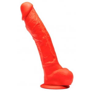 Stretch Real Silikon-Dildo Stretch Nr. 4 - 23 x 5.2cm Rot