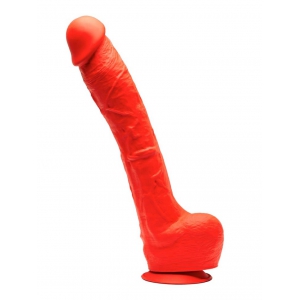 Stretch Real Dildo in silicone Stretch N°7 - 32 x 7 cm rosso