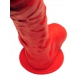 Dildo de silicone alongado N°5X - 27 x 8cm Vermelho