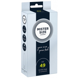MISTER SIZE Mister Size - Pure Feel - 49 mm - 10 pack