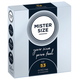 MISTER SIZE Preservativos TAMANHO MISTER 53mm x3