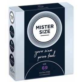 MISTER SIZE Mister Size - Pure Feel - 69 mm - 3 pack