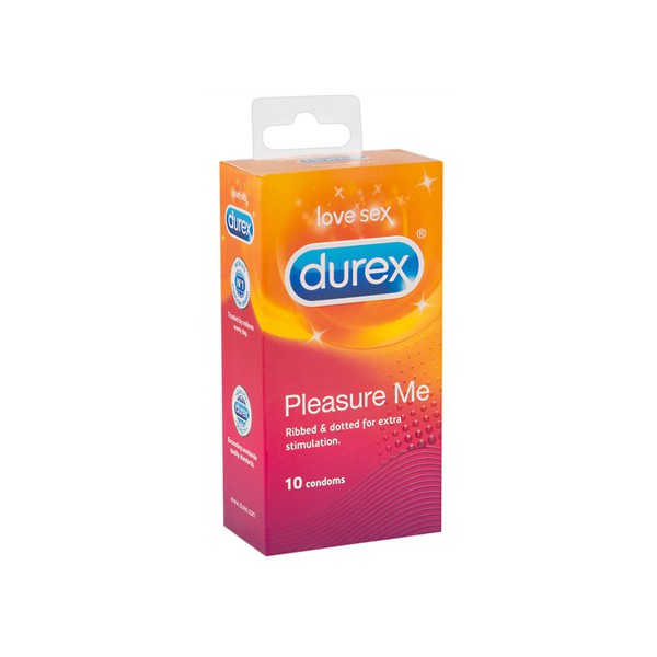 Preservativos Durex Pleasure Me Ribbed x10
