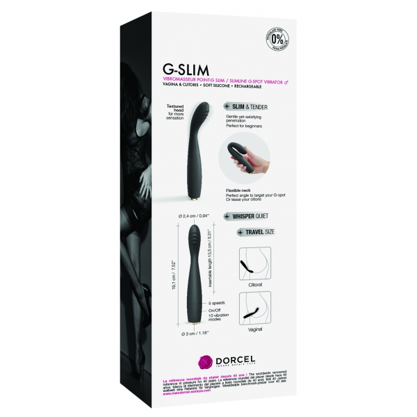 Estimulador Dorcel G-Slim 19cm Negro