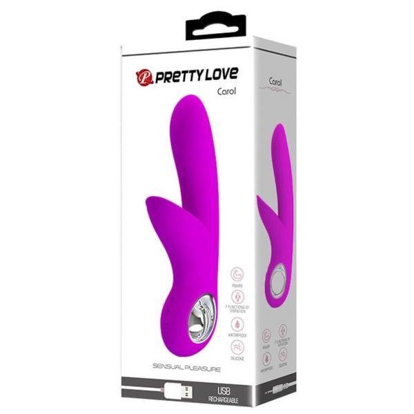 Vibro Conejo Carol Pretty Love 19cm Morado