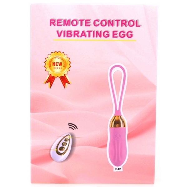 Stripe Sex Vibrating Egg 8.5 x 3cm Pink