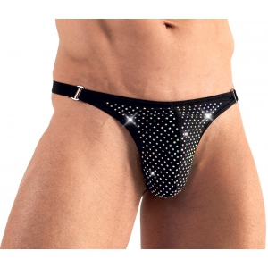 Svenjoyment Perizoma con strass brillanti ARTEMIS Nero