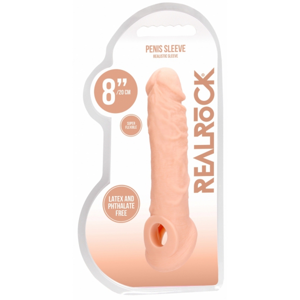 Realrock Curve Penis Sleeve 17 x 4.5cm
