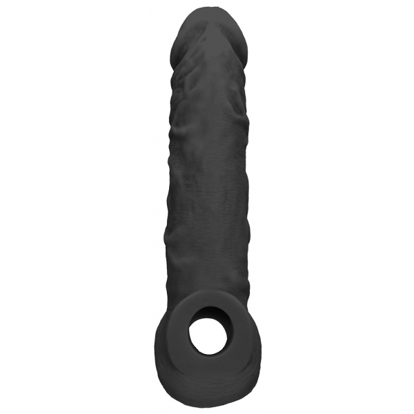 Realrock Curve Penis Sleeve 17 x 4.5cm Zwart