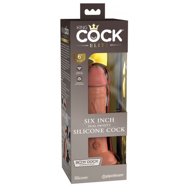 Dildo realistico 2Density Six - 15,5 x 4 cm Latino