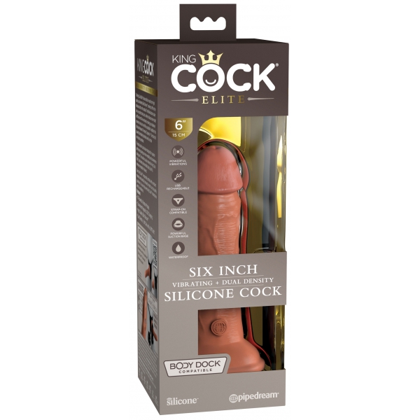 2Density Zes vibrerende dildo - 15,5 x 4cm Latino