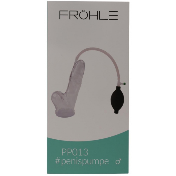 Fröhle realistic penis pump 21 x 4.5cm - Pear