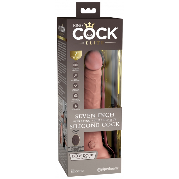 2Density Zeven vibrerende dildo - 18 x 4cm