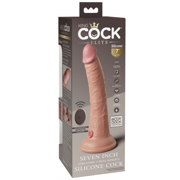 Vibrating dildo 2Density Seven - 18 x 4cm