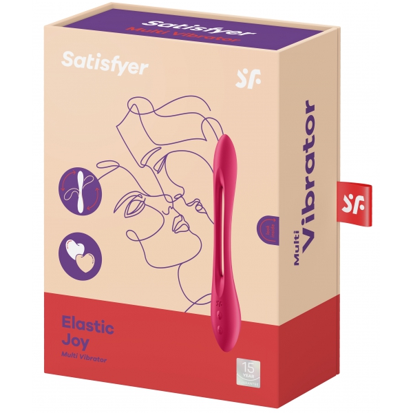 Multi-vibratore Elastico Joy Satisfyer Rosso