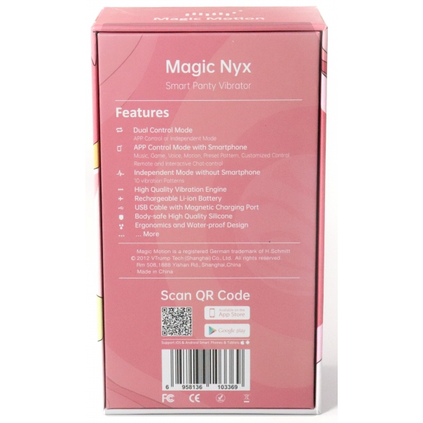 Magic Nyx Stimolatore Clitorideo Connesso Rosso