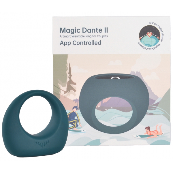 Anillo de pene vibrador con mando a distancia Dante II 32mm