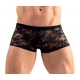 LACE FLOWER Boxer Brief in pizzo nero