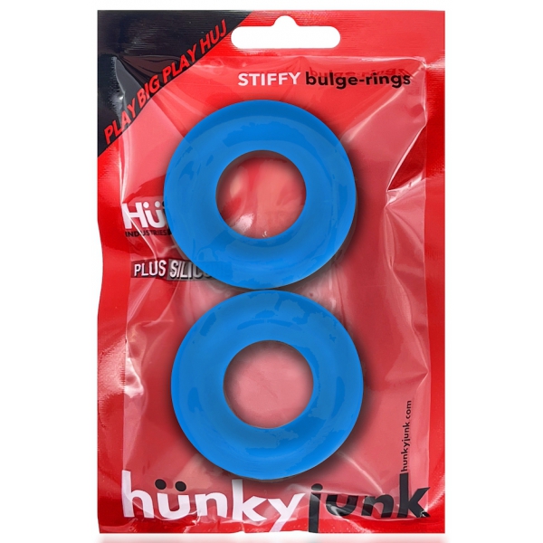 Set of 2 Stiffy Bulge Blue Cockrings