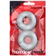 Set of 2 Stiffy Bulge Clear Cockrings