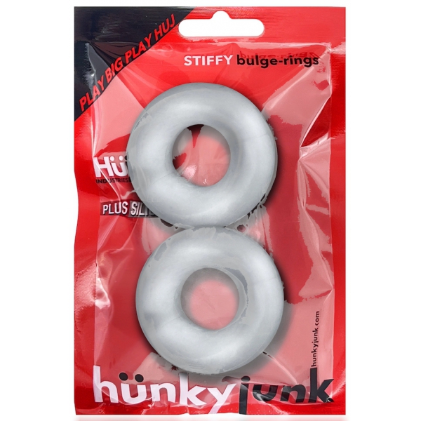 Set di 2 cockring trasparenti Stiffy Bulge