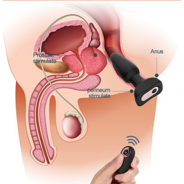 Thrusting & Wireless Anal Vibrator