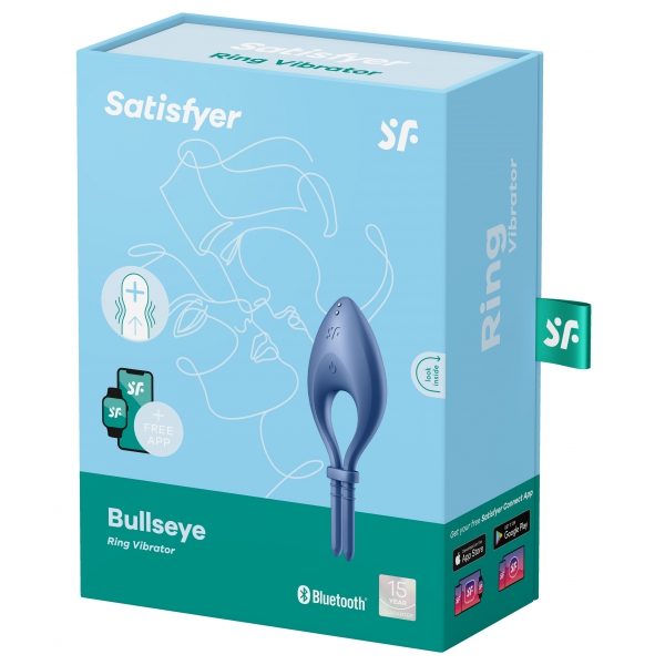 Bullseye Satisfyer Vibrating Cockring Connected Blau