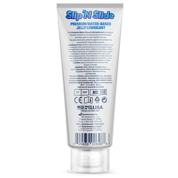 Lubricante de agua Slip'N Slide Swiss Navy 59ml