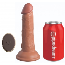 King Cock Elite Consolador vibrador 2Density Six - 15,5 x 4cm Latino