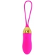 Huevo vibrador de rayas 8,5 x 3cm Fucsia