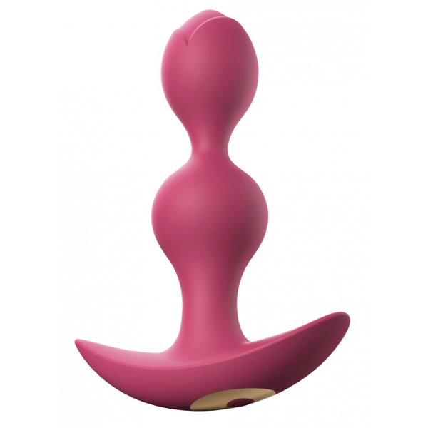 Plug vibrador Twinny Bud 10,5 x 3cm Rosa