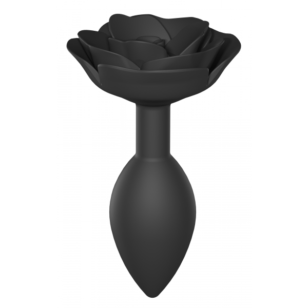 Plug anal Open Roses Jewel L 9 x 3.8cm Negro