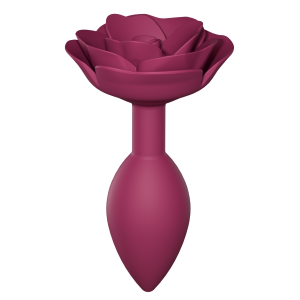 Open Roses Jewel Anal Plug M 8 x 3.3cm Pink