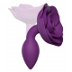 Bijou Open Roses Anal Plug S 8 x 2.9cm Purple