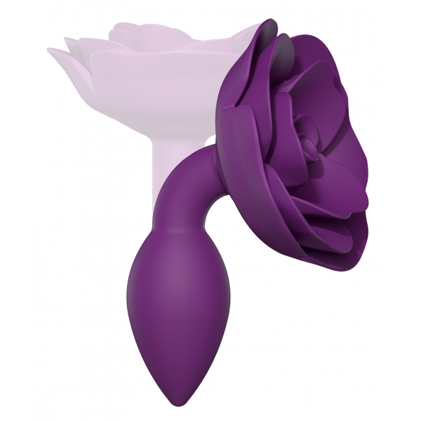 Anal Plug Juwel Open Roses S 8 x 2.9cm Violett