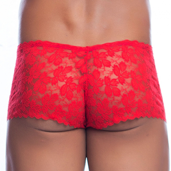 Sexy Boxer Lace LACE MoB Red